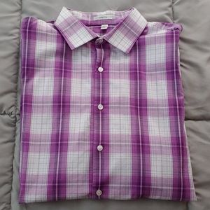 Van Heusen - wrinkle free button down plaid shirt